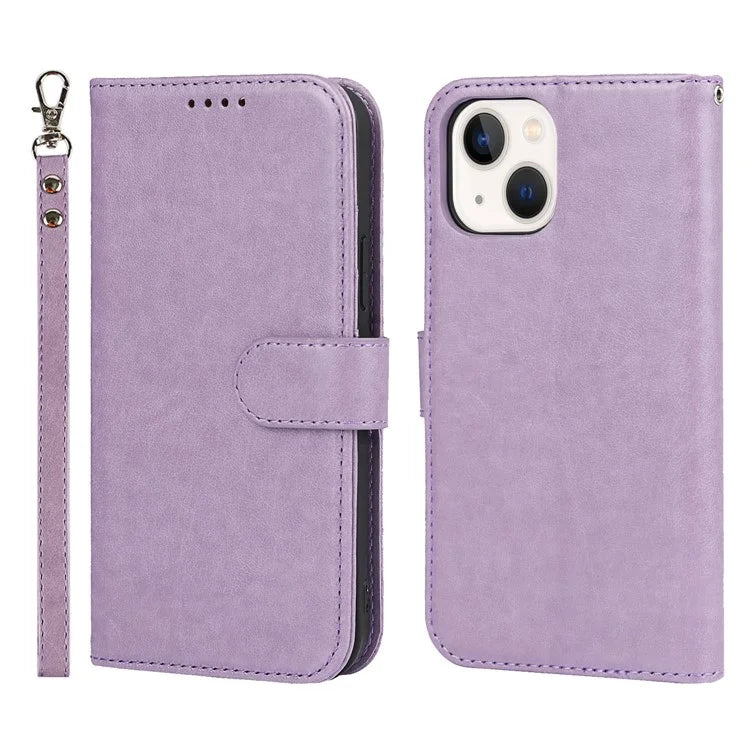 For iPhone 15 Plus Cover R61 Texture Wallet Leather Phone Shell