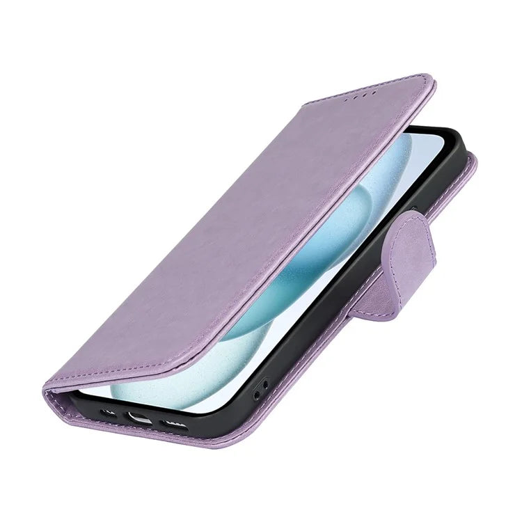 For iPhone 15 Plus Cover R61 Texture Wallet Leather Phone Shell