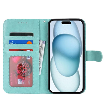 For iPhone 15 Plus Cover R61 Texture Wallet Leather Phone Shell