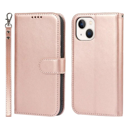 For iPhone 15 Plus Cover R61 Texture Wallet Leather Phone Shell