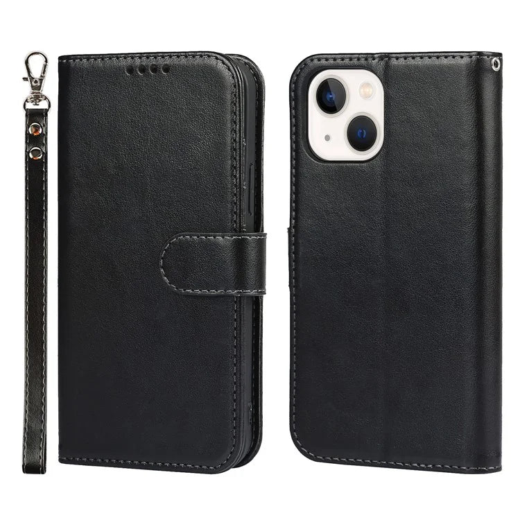For iPhone 15 Plus Cover R61 Texture Wallet Leather Phone Shell