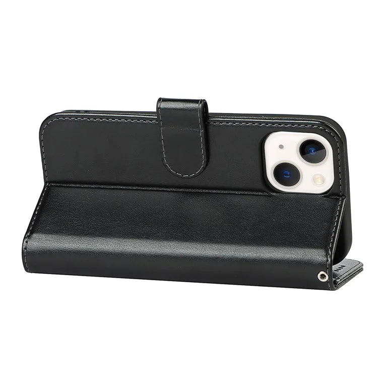 For iPhone 15 Plus Cover R61 Texture Wallet Leather Phone Shell