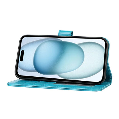 For iPhone 15 Plus Cover R61 Texture Wallet Leather Phone Shell