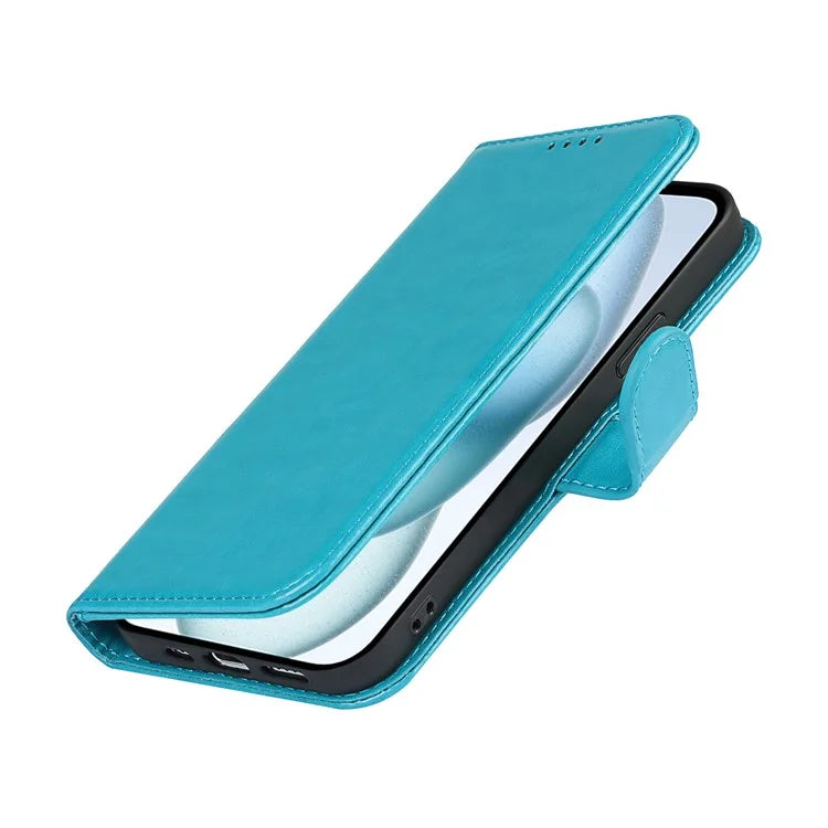 For iPhone 15 Plus Cover R61 Texture Wallet Leather Phone Shell