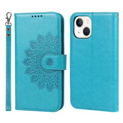 For iPhone 15 R61 Texture Wallet Case with Print Design PU Leather Phone Cover