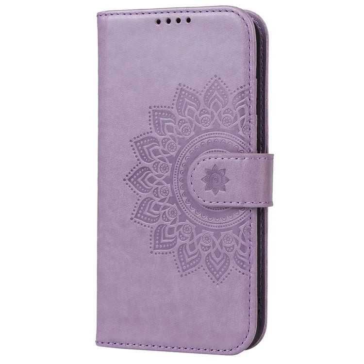 For iPhone 15 Pro Max Wallet Phone Case R61 Texture PU Leather Magnetic Protective Cover