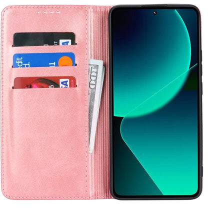 For Xiaomi 13T / 13T Pro / Redmi K60 Ultra Case Strong Magnetic Leather Cover
