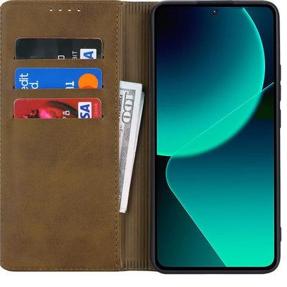 For Xiaomi 13T / 13T Pro / Redmi K60 Ultra Case Strong Magnetic Leather Cover