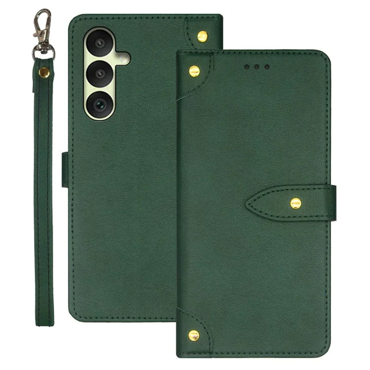 IDEWEI For Samsung Galaxy A35 5G Protective Case Drop-Proof PU Leather Flip Cover with Card Slot