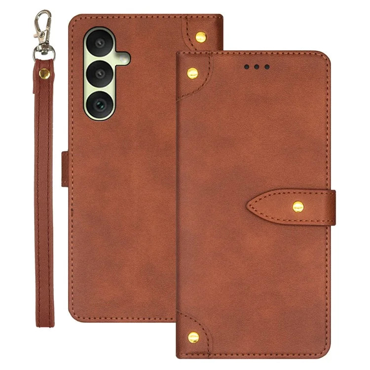 IDEWEI For Samsung Galaxy A35 5G Protective Case Drop-Proof PU Leather Flip Cover with Card Slot