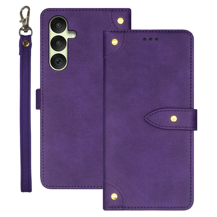 IDEWEI For Samsung Galaxy A35 5G Protective Case Drop-Proof PU Leather Flip Cover with Card Slot
