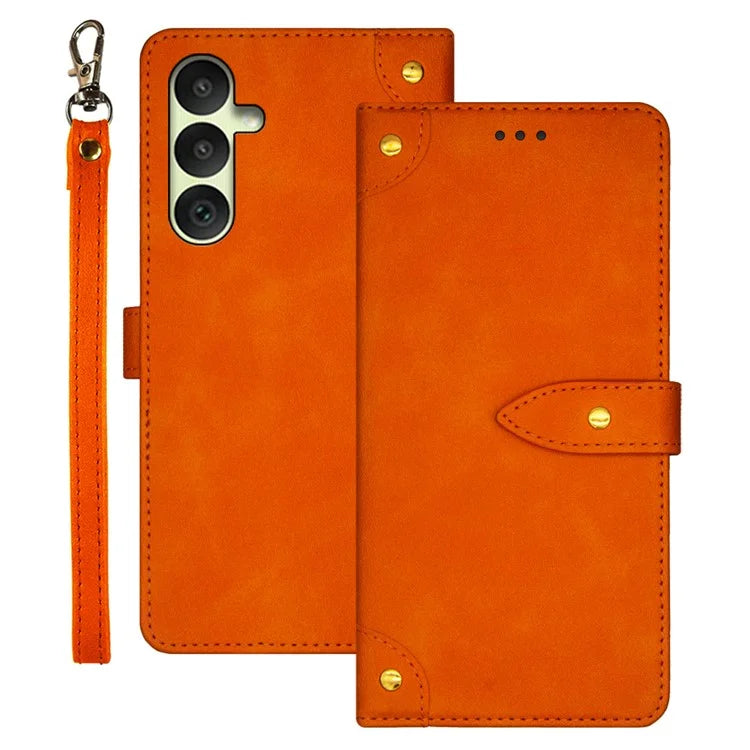 IDEWEI For Samsung Galaxy A35 5G Protective Case Drop-Proof PU Leather Flip Cover with Card Slot