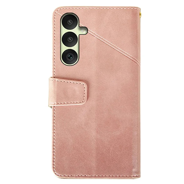 IDEWEI For Samsung Galaxy A35 5G Case Classic Calf PU Case Wallet Phone Cover