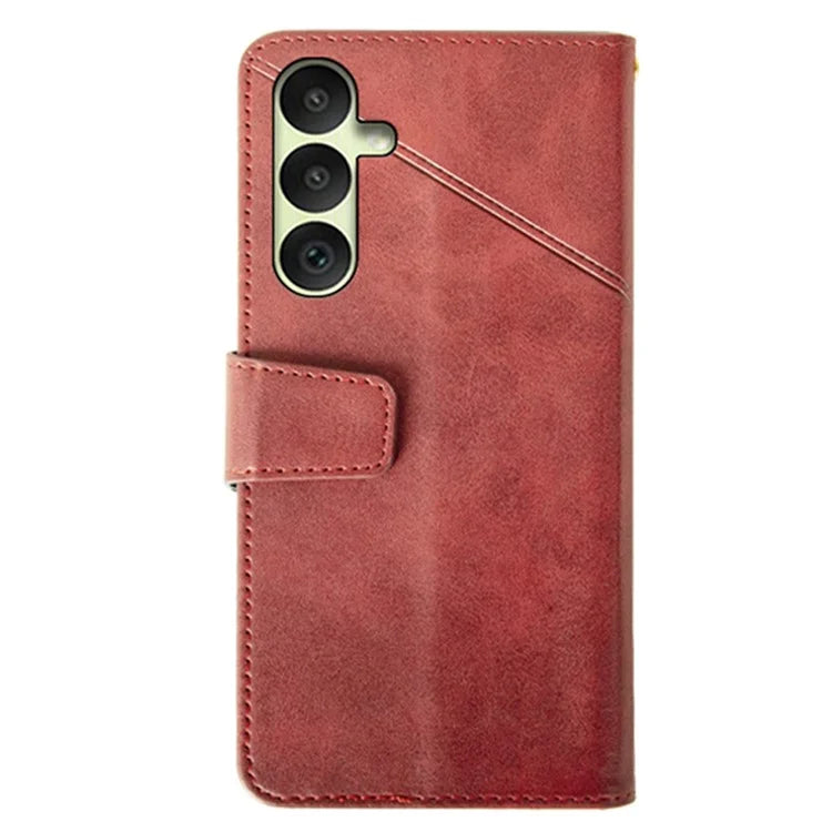 IDEWEI For Samsung Galaxy A35 5G Case Classic Calf PU Case Wallet Phone Cover
