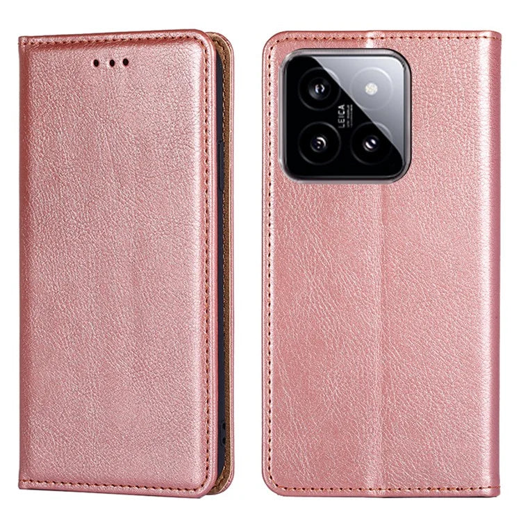 For Xiaomi 14 Case Leather Magnetic Auto Closing Wallet Stand Phone Cover