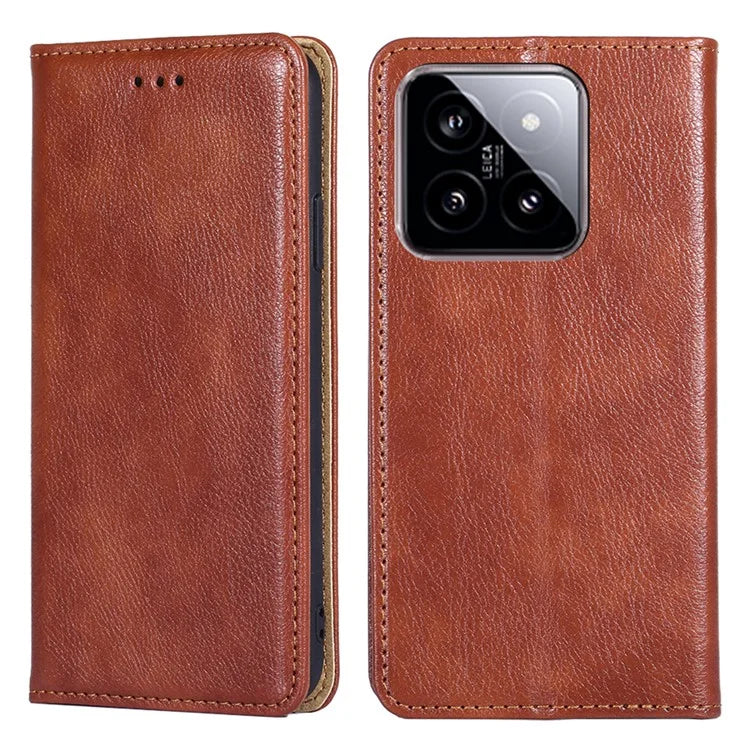 For Xiaomi 14 Case Leather Magnetic Auto Closing Wallet Stand Phone Cover