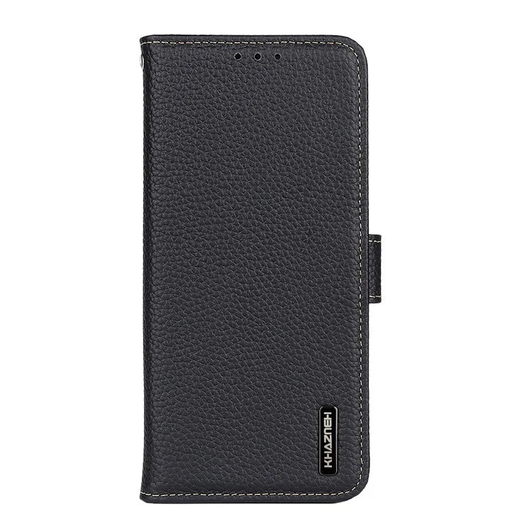 KHAZNEH For Samsung Galaxy A35 5G Genuine Cow Leather Case Magnetic Closure Stand Function