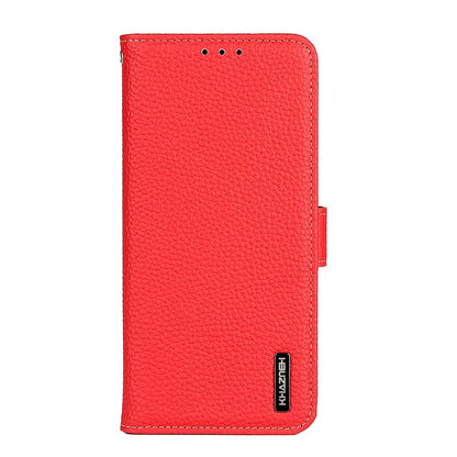 KHAZNEH For Samsung Galaxy A35 5G Genuine Cow Leather Case Magnetic Closure Stand Function