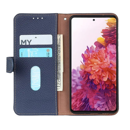 KHAZNEH For Samsung Galaxy A35 5G Genuine Cow Leather Case Magnetic Closure Stand Function