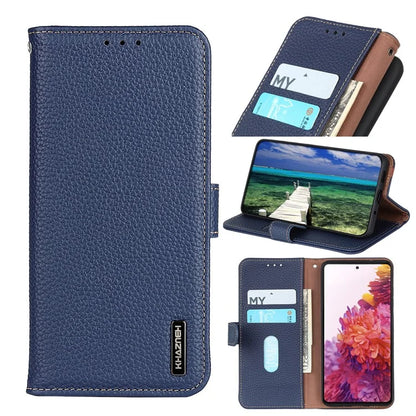 KHAZNEH For Samsung Galaxy A35 5G Genuine Cow Leather Case Magnetic Closure Stand Function