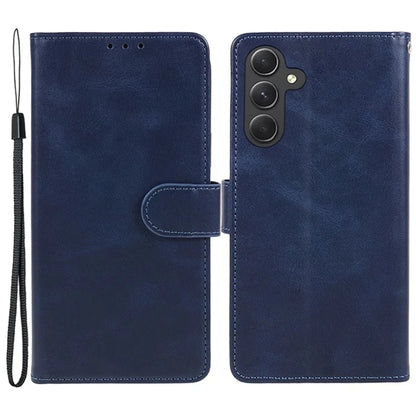 For Samsung Galaxy A55 5G Case Calf Texture PU Leather Wallet Cell Phone Cover