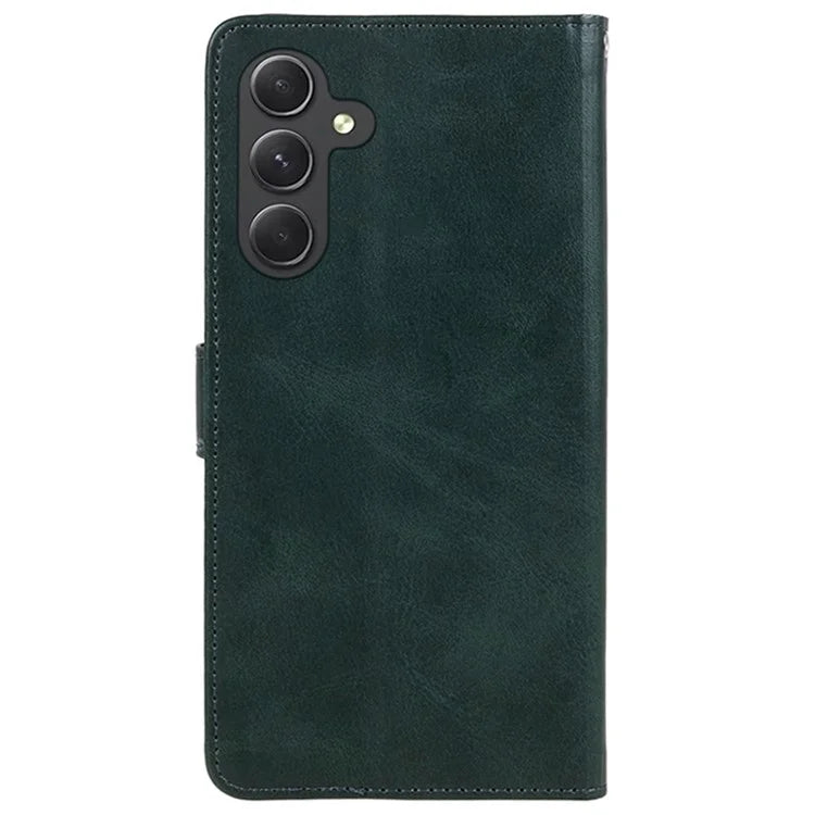 For Samsung Galaxy A55 5G Case Calf Texture PU Leather Wallet Cell Phone Cover