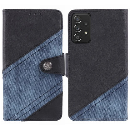 For Samsung Galaxy A52 5G / A52s 5G / A52 4G TPU + PU Leather Cover Splicing Style Phone Case Wallet