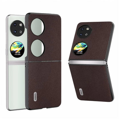 ABEEL For Huawei Pocket 2 Genuine Cow Leather Classy Phone Protective Case