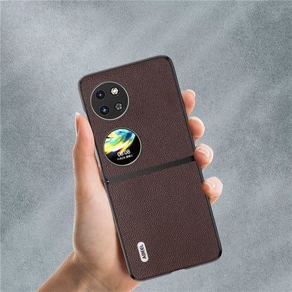 ABEEL For Huawei Pocket 2 Genuine Cow Leather Classy Phone Protective Case