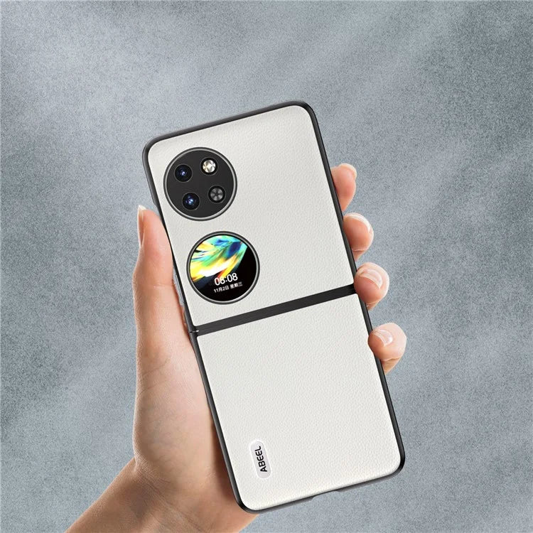 ABEEL For Huawei Pocket 2 Genuine Cow Leather Classy Phone Protective Case