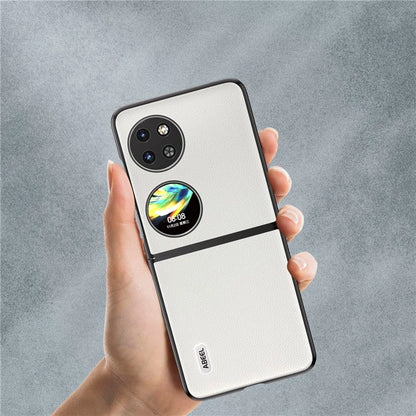 ABEEL For Huawei Pocket 2 Genuine Cow Leather Classy Phone Protective Case