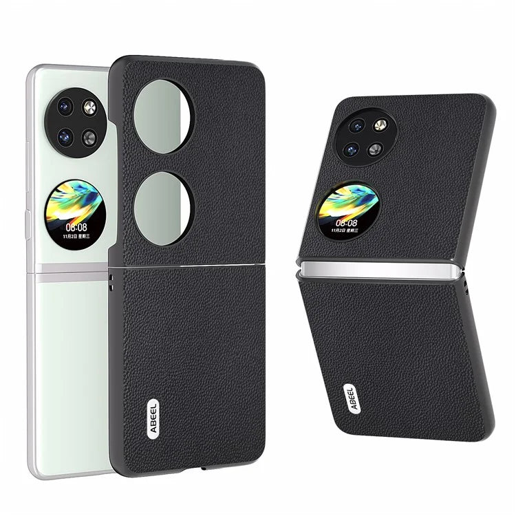 ABEEL For Huawei Pocket 2 Genuine Cow Leather Classy Phone Protective Case