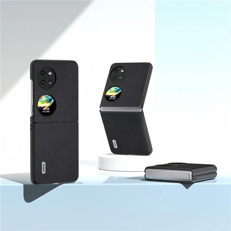 ABEEL For Huawei Pocket 2 Genuine Cow Leather Classy Phone Protective Case