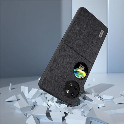 ABEEL For Huawei Pocket 2 Genuine Cow Leather Classy Phone Protective Case
