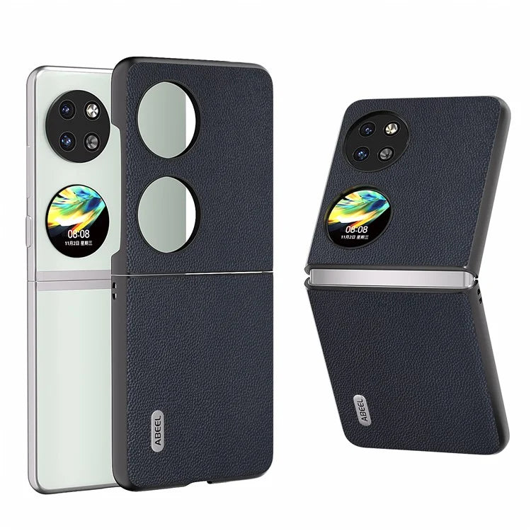 ABEEL For Huawei Pocket 2 Genuine Cow Leather Classy Phone Protective Case