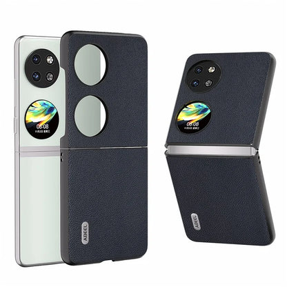 ABEEL For Huawei Pocket 2 Genuine Cow Leather Classy Phone Protective Case