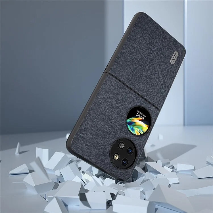 ABEEL For Huawei Pocket 2 Genuine Cow Leather Classy Phone Protective Case