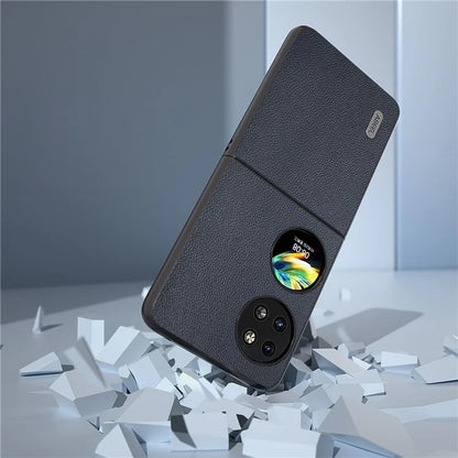 ABEEL For Huawei Pocket 2 Genuine Cow Leather Classy Phone Protective Case