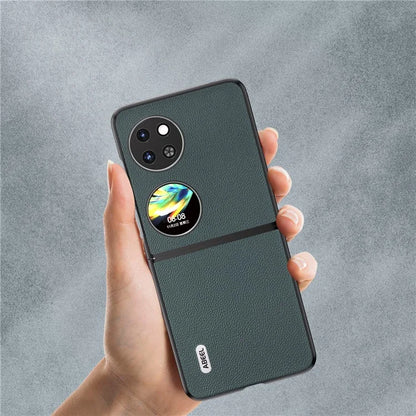 ABEEL For Huawei Pocket 2 Genuine Cow Leather Classy Phone Protective Case