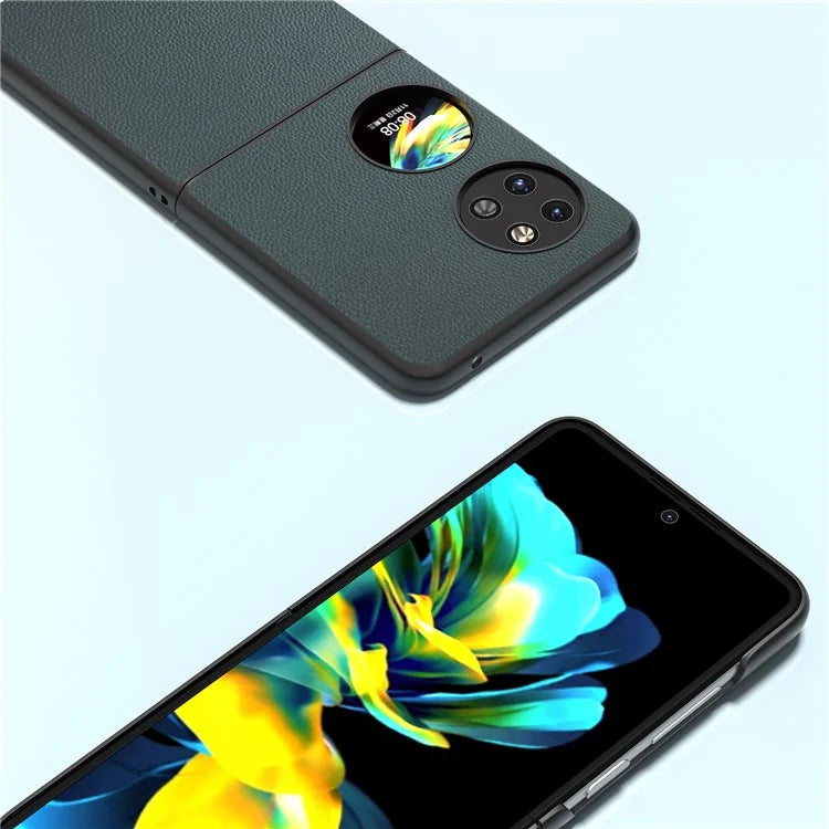 ABEEL For Huawei Pocket 2 Genuine Cow Leather Classy Phone Protective Case