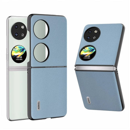 ABEEL For Huawei Pocket 2 Genuine Cow Leather Classy Phone Protective Case