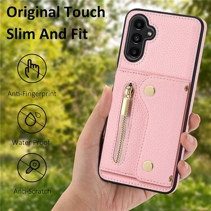 DF-09 For Samsung Galaxy A14 4G / 5G Crossbody Wallet Case with Card Holder