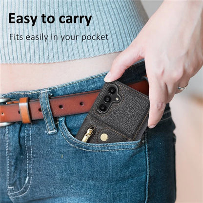 DF-09 For Samsung Galaxy A14 4G / 5G Crossbody Wallet Case with Card Holder