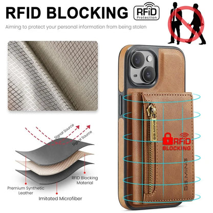 DG.MING M5 Series For iPhone 13 6.1 inch Magnetic Phone Case Detachable Kickstand Cover