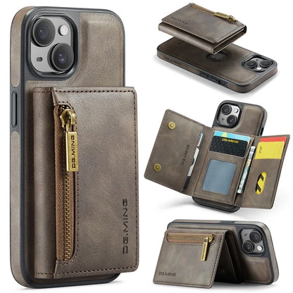 DG.MING M5 Series For iPhone 13 6.1 inch Magnetic Phone Case Detachable Kickstand Cover