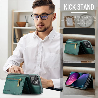 DG.MING M5 Series For iPhone 13 6.1 inch Magnetic Phone Case Detachable Kickstand Cover