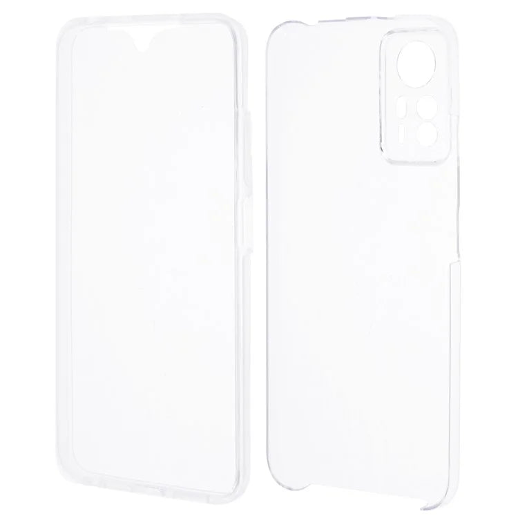 For Xiaomi Redmi Note 12S 4G Clear Case Acrylic Back + PET Front Cover with TPU Frame
