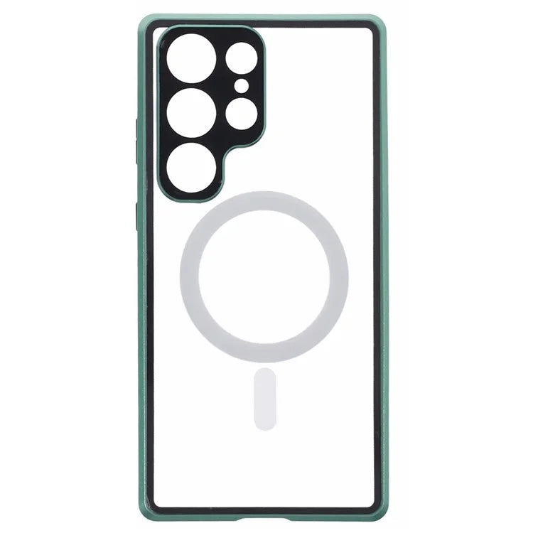 For Samsung Galaxy S23 Ultra Magnetic Case Double-Sided Tempered Glass Phone Cover