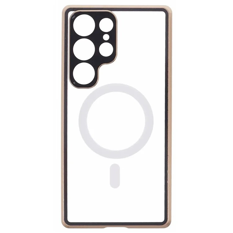 For Samsung Galaxy S23 Ultra Magnetic Case Double-Sided Tempered Glass Phone Cover