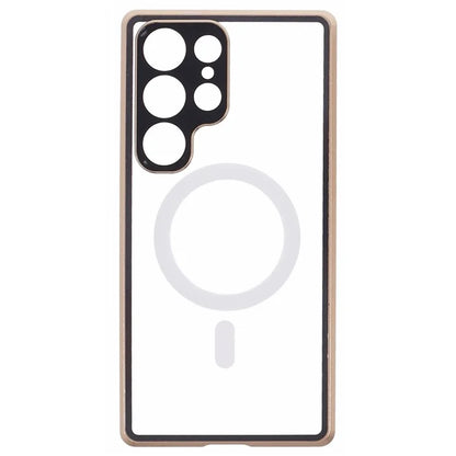 For Samsung Galaxy S23 Ultra Magnetic Case Double-Sided Tempered Glass Phone Cover